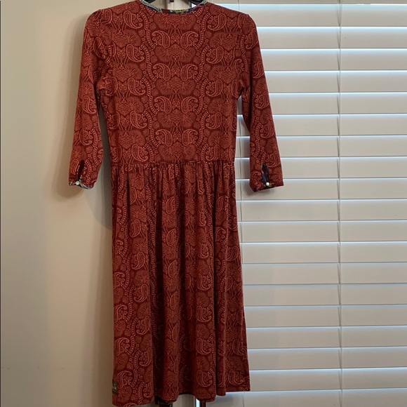 Matilda Jane Arianna Brick Red Orange Dress - Picture 6 of 10